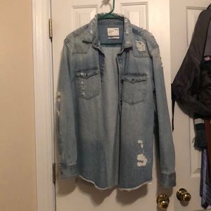Zara Man Jean Jacket Size XL